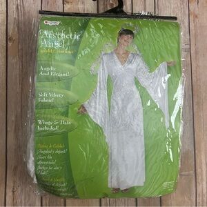 Aesthetic Angel Costume with Wings and Halo